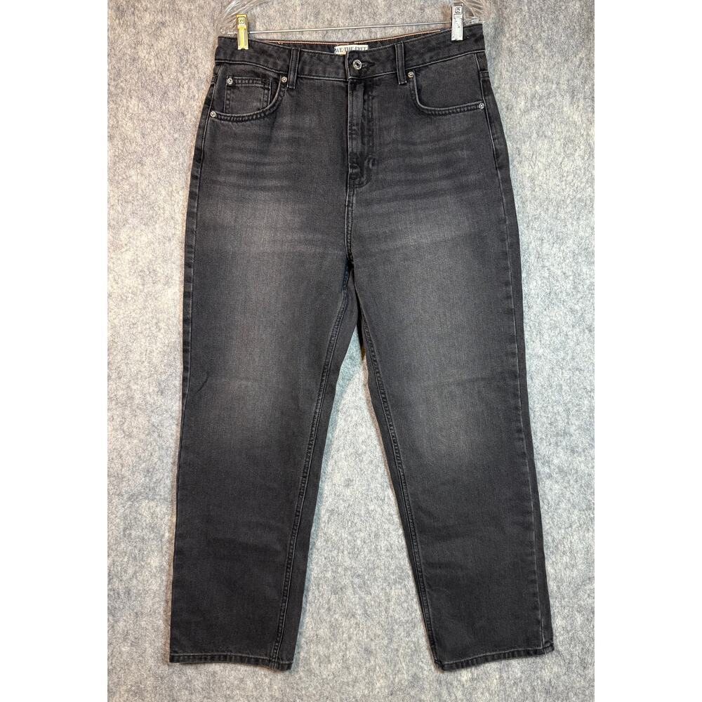 We The Free Pacifica Womens 31x29 Black High Rise Slim Straight Leg Jeans